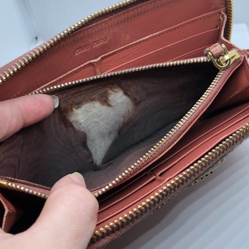 **Damaged** Authentic Miu Miu By Prada Croc Embos… - image 8